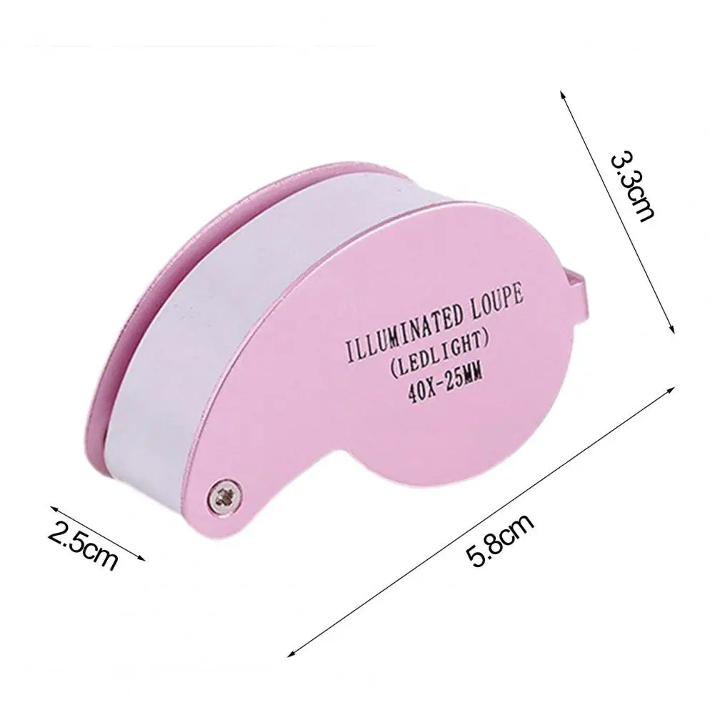 

HOT SALES 2021 !!! 40X LED Magnifier Loupe Illuminated Lighting Jewelry Coin Stamp Identification