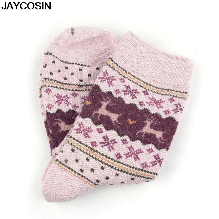 JAYCOSIN горячая Распродажа, женские носки, Женский рождественский подарок, зимние милые шерстяные носки, женские сумасшедшие носки, женские теплые носки с животными, 9909