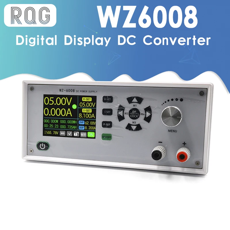 

WZ6008 Wi-Fi цифровой дисплей преобразователь постоянного тока Регулируемый CC CV Регулируемый лабораторный источник питания переменный 60 в 8 А Во...