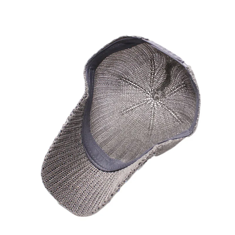 

Adjustable Size Women's Hollow Breathable Baseball Caps Mesh Cap 2020 Summer New Ventilation Lace Female Hat Brands Cap