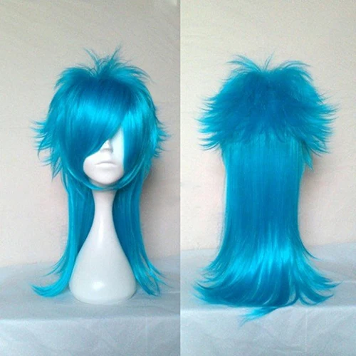 HAIRJOY драматического убийцы DMMD серагаки Аоба косплей костюм вечерние парик два тона синий Ombre синтетические волосы - Цвет: sky blue