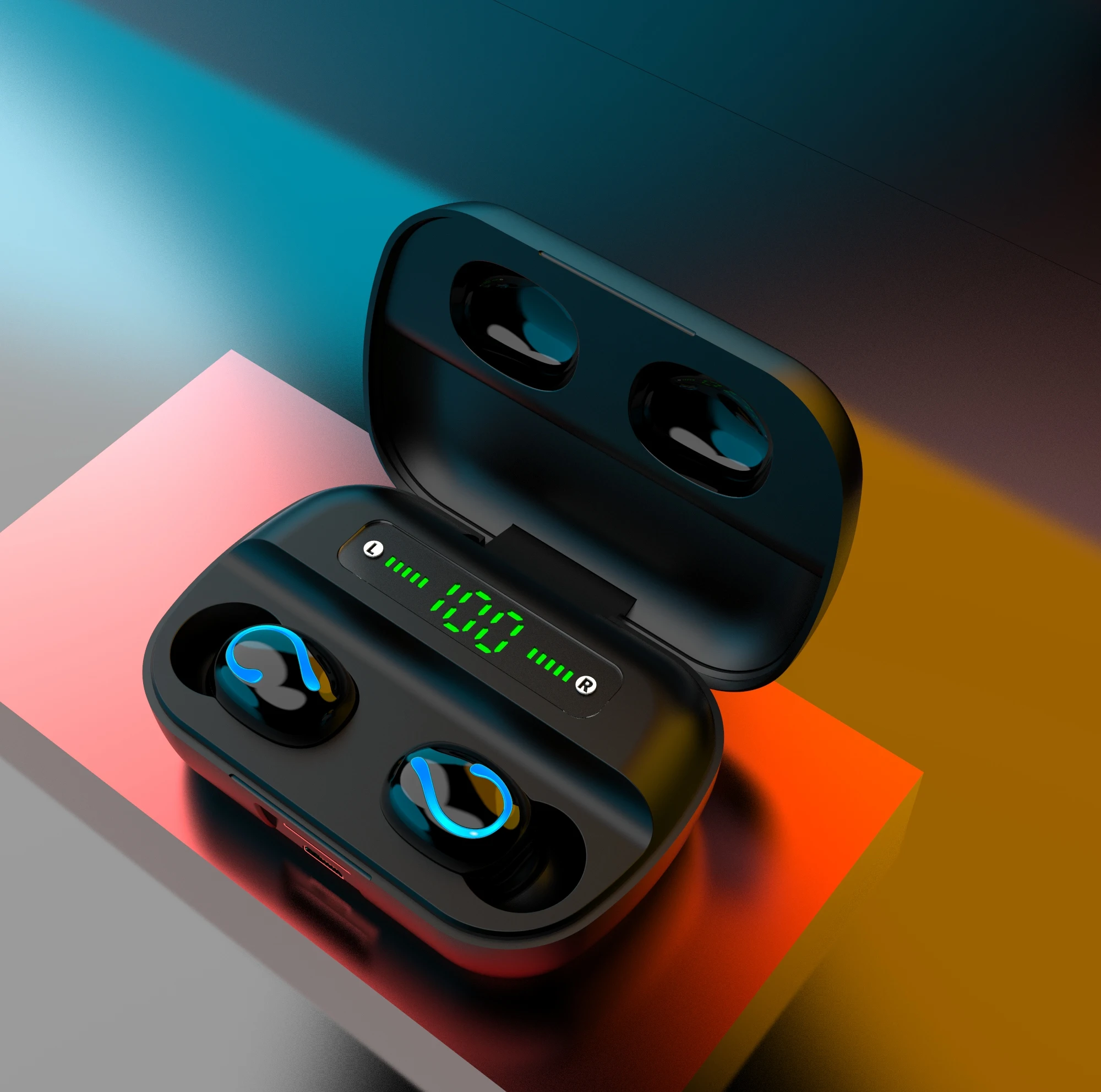 TWS наушники с цифровым дисплеем Bluetooth 5 0 беспроводные вкладыши спортивные