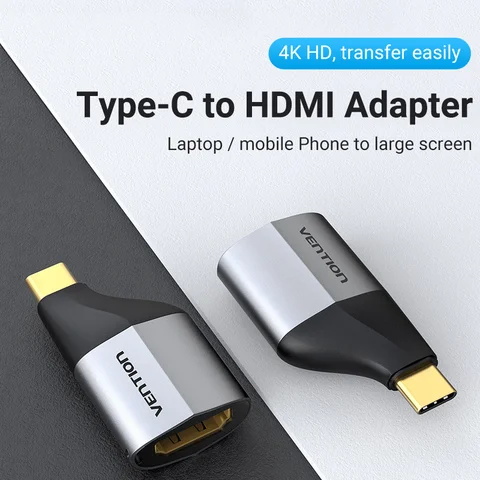 Конвертер USB-C на HDMI 2.0 Vention 4K