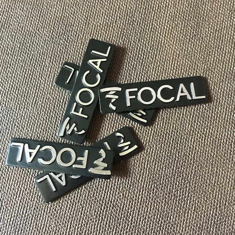 10x 3D металлический фокусный Алюминий Эмблема на руль автомобиля Наклейка аудио