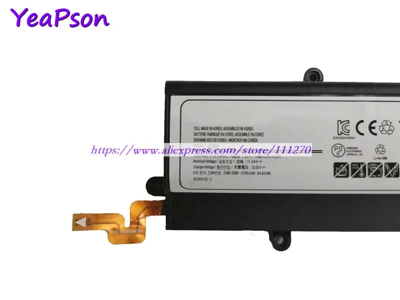 Аккумулятор Yeapson EB-BT670ABA AA1G907KS AA1GA02BS 11 34 в 5700 мА · ч для ноутбука Samsung Galaxy SM-T670 T670NZKAXAR