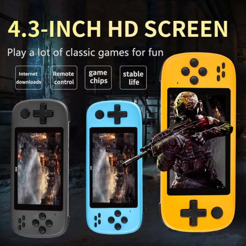 

2021 Retro Handheld Game Console Portable 4.3Inch High-definition Nostalgic Multi-function Retro Handheld Game Console Best Gift