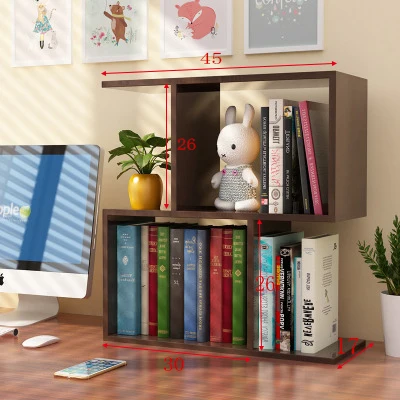 

Simple Table Shelf Shelf Students Receive A Desktop Bookcase With The Economy Contracted And Contemporary Dormitory Office