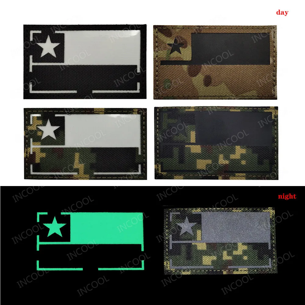 3D Чили Флаг ИК светоотражающий заплата вышивки Тактический эмблемы значки
