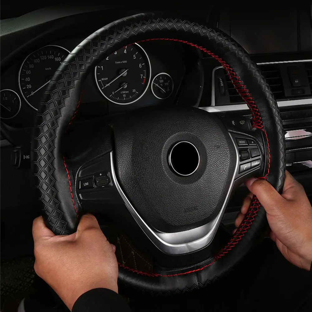 

Protect Steering Wheel Cover Universal With Needle And Thread Anti-slip
