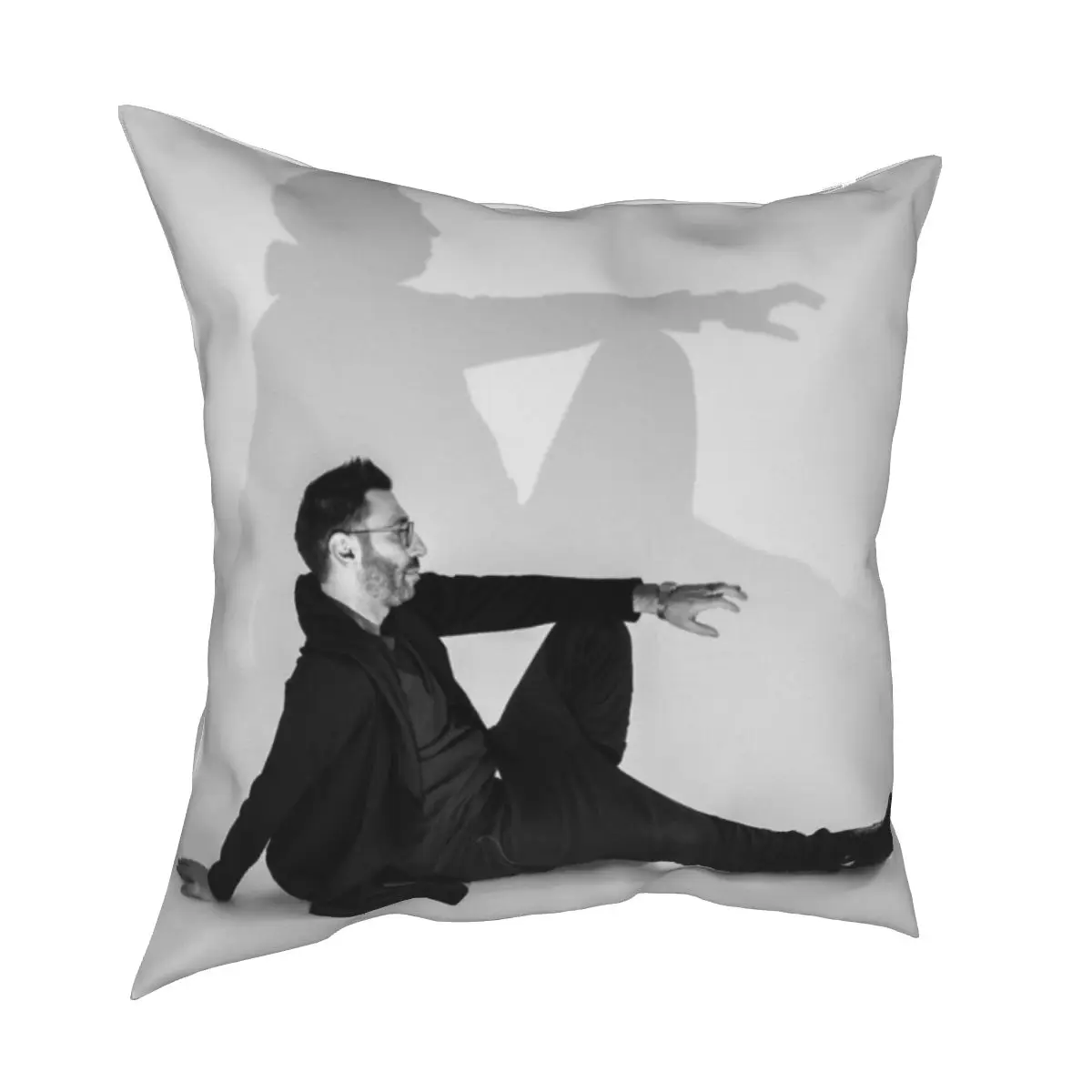 

New simple style character print pillow case retro linen pillow case simple home decoration pillow case