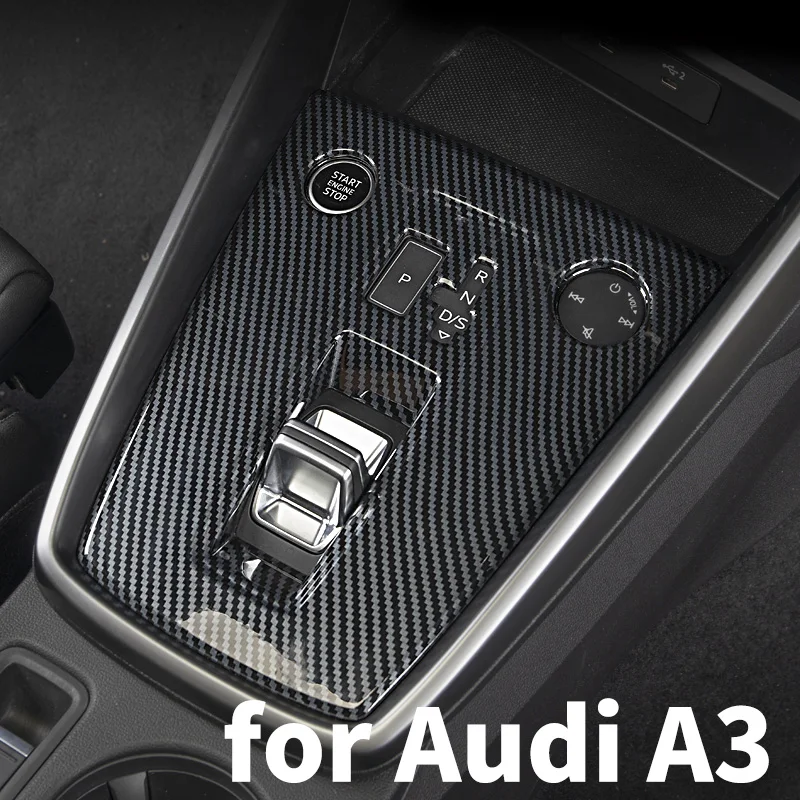 

for Audi A3 8Y Refit 2021 Gear position panel decoration sticker protects the central control gear frame Car accessories
