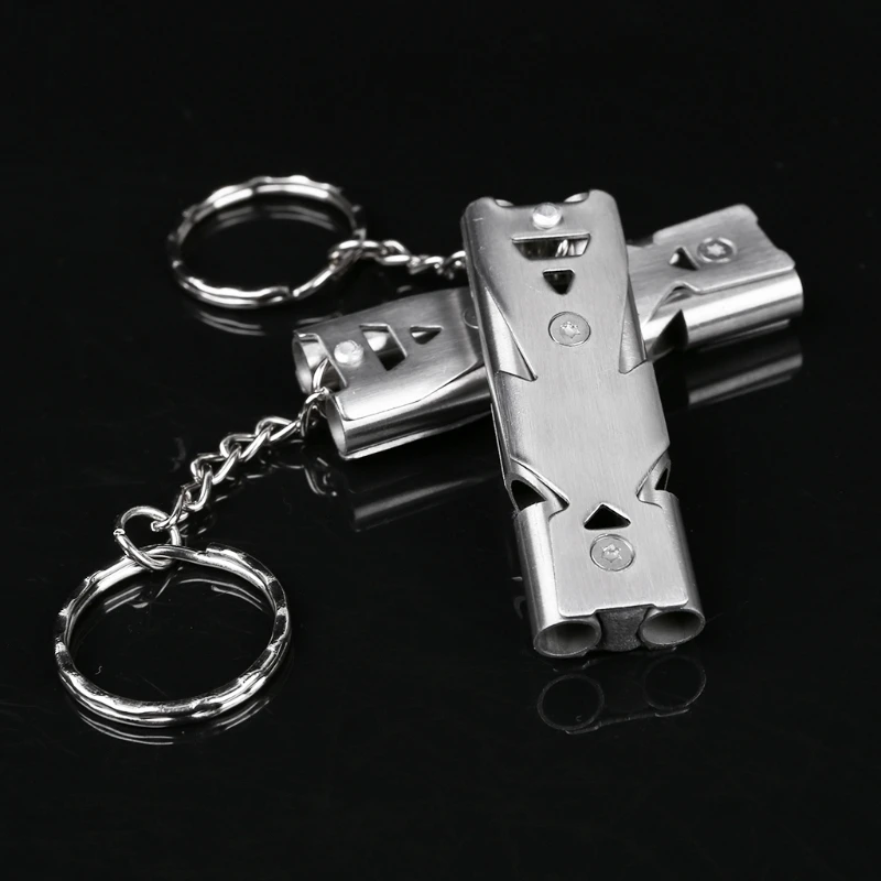 Две трубки высокой децибел спасательный свисток наружные аксессуары | Спорт и