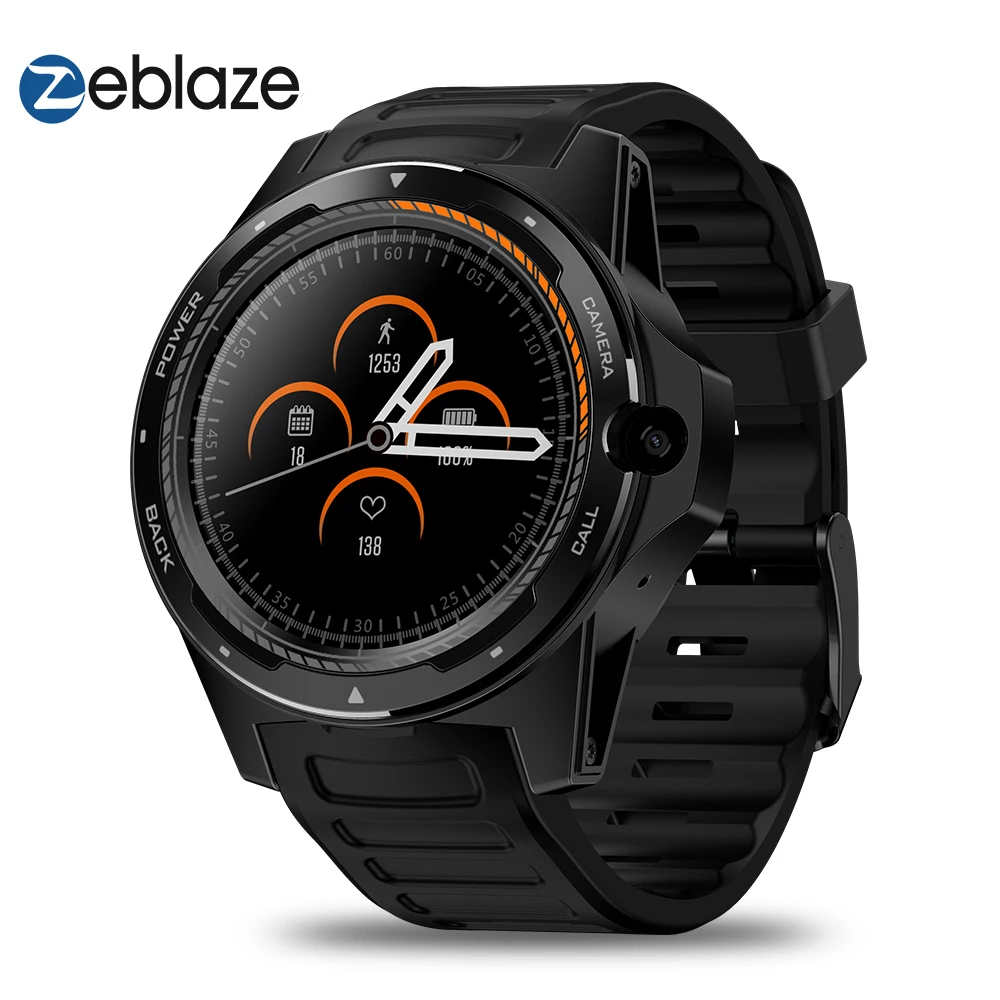 Гибридные Смарт-часы Zeblaze THOR 5 с двойной системой 1 39 &quotAOMLED экран 454*454p x 2 ГБ + 16 Гб 8 0