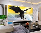 Самоклеящиеся 3D обои на заказ, для гостиной, спальни, ТВ, задний фон, крылья морского орла, фрески для украшения дома, настенная живопись