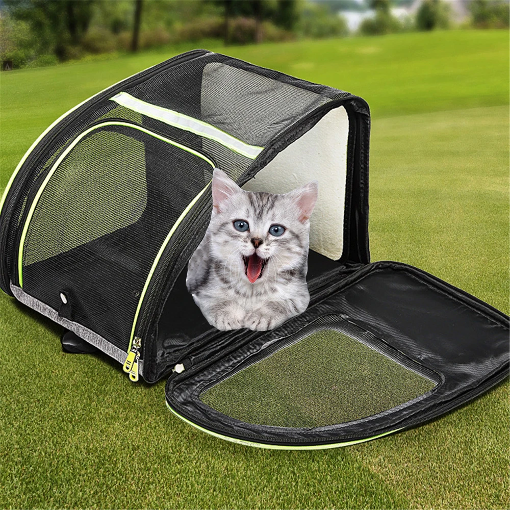 Многофункциональная сумка в виде кота рюкзак для переноски щенков на открытом