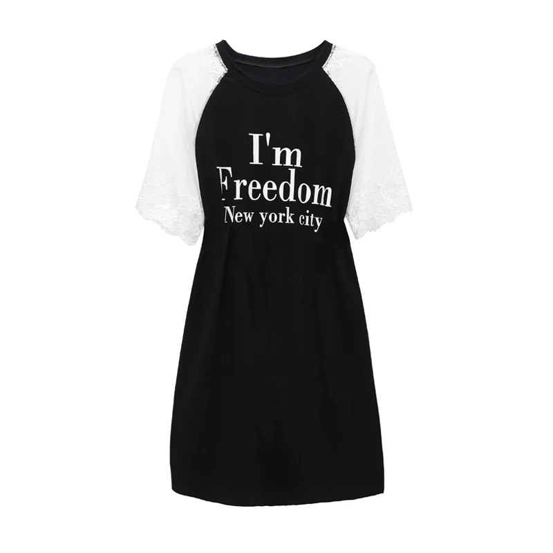

Film with summer big yards han edition jins fat mm cotton show thin air in the new long dress