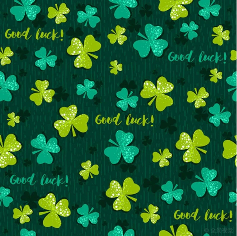 Декоративная ткань ко Дню Св. Патрика на ирландский день 10 шт. хлопчатобумажная