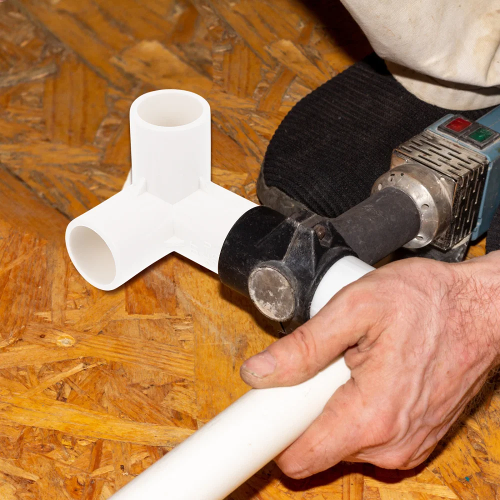 

8 Pcs 1 Bag Three-way Joint Simple Pipe Accessories Connection Joints (White)