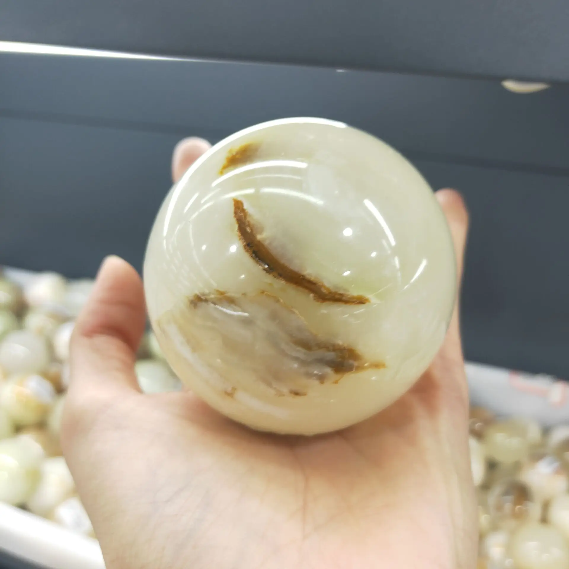 

Natural Afghanistan Jade Ball Sphere Quartz Spiritual Crystal Collection Minerals Loose Gemstones Precious Stones Geology Study