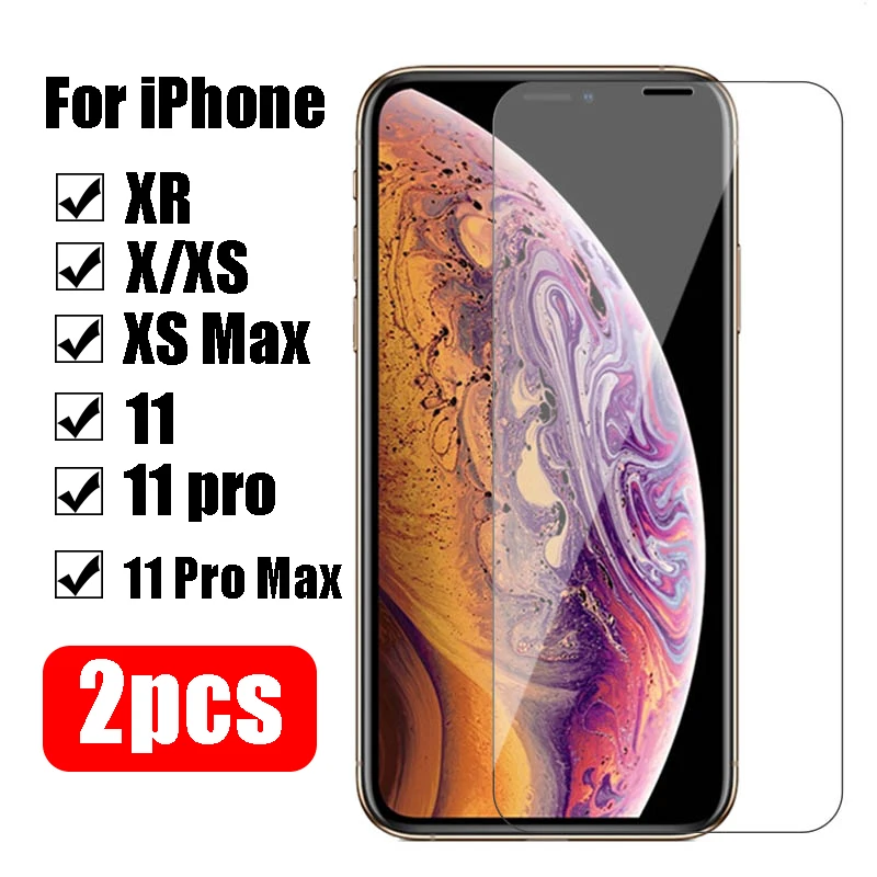 Бронированное стекло для Apple iPhone 11 pro max x xs xr Защитная пленка экрана s на i phone 10 xmax