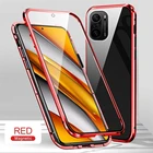 360 магнитный чехол для Xiaomi Redmi Note 10 9s Pro 10s 10T, чехол из закаленного стекла для Xiomi Mi 11 11i 11x Poco X3 M3 M4 GT 5G X4 11T, чехлы