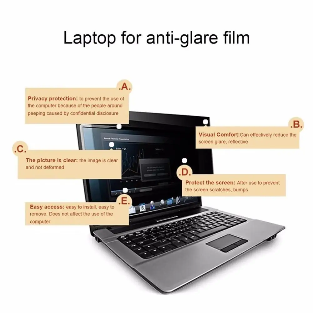 Фильтр конфиденциальности Анти шпионские экраны Защитная пленка для MacBook Air Macbook PRO 13,3 14,1 дюймов