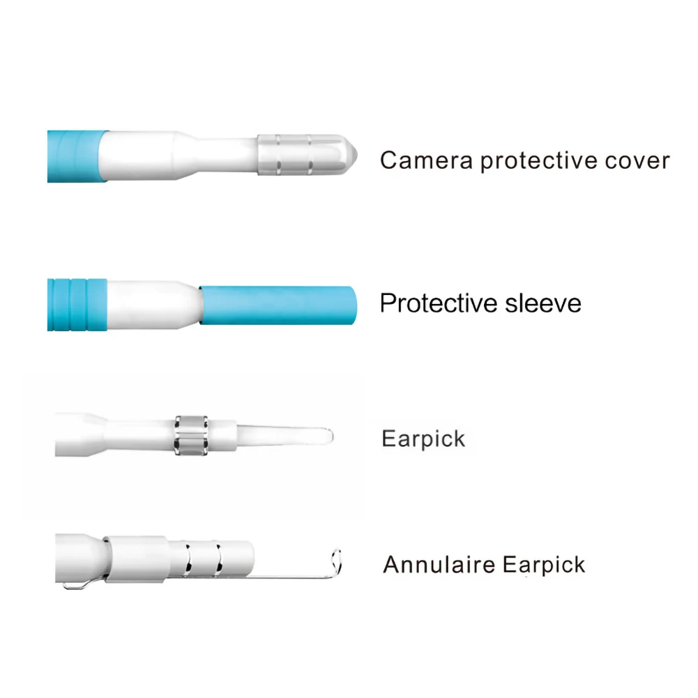 Беспроводной отоскоп для чистки ушей 5 мм Wi-Fi HD 720P камера 3 в 1 USB эндоскоп