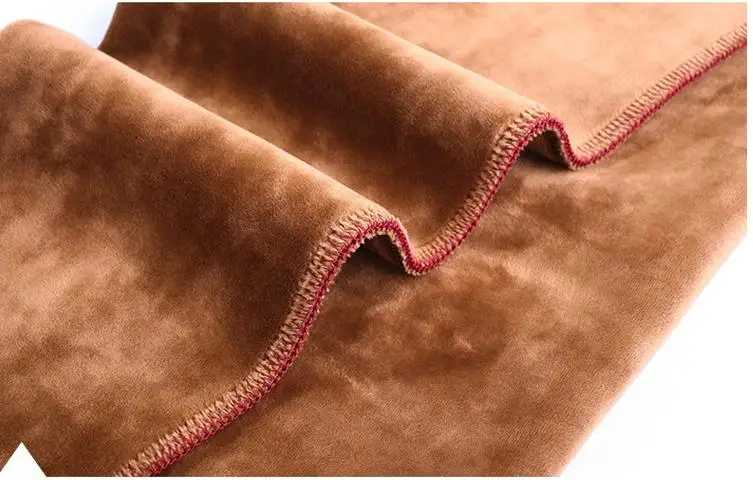 

Female Autumn Oversized High Elastic Waisted Plus Velvet Thick Pencil Trousers Woman Winter Plus Size Solid Stretch Warm Pants