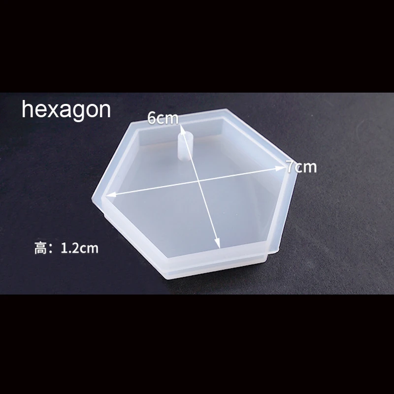 hexagon В форме сердца шестигранник изюминка волнистые овальные Expoxy смолы ювелирные изделия формы для изготовления ювелирных изделий кулон инструменты - Цвет: hexagon