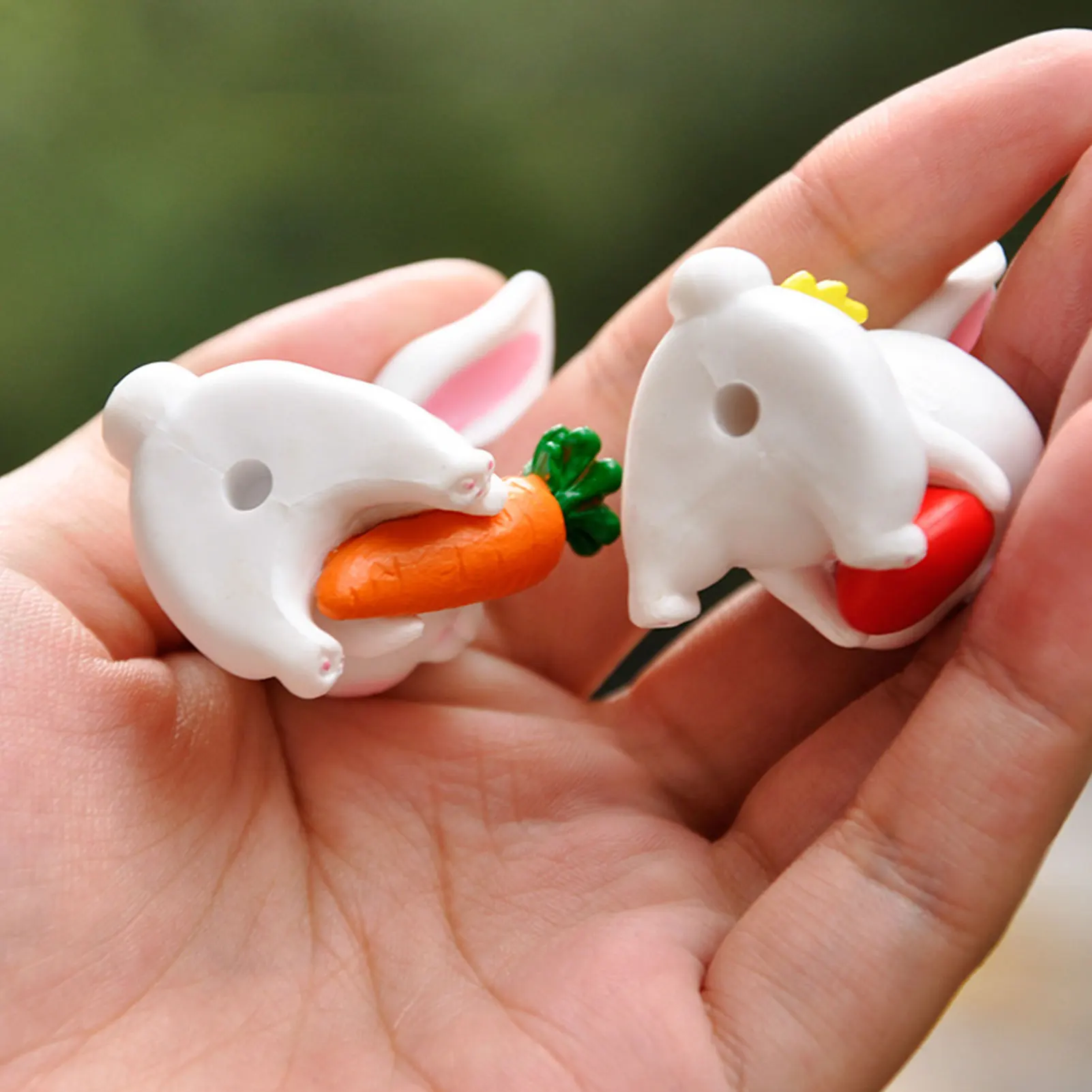 

New 6pcs/set Bunny PVC Figures Gift Box Cartoon Little Puppet Collection Doll Kawaii Toy Xmas Gift Desktop Ornaments Dropship