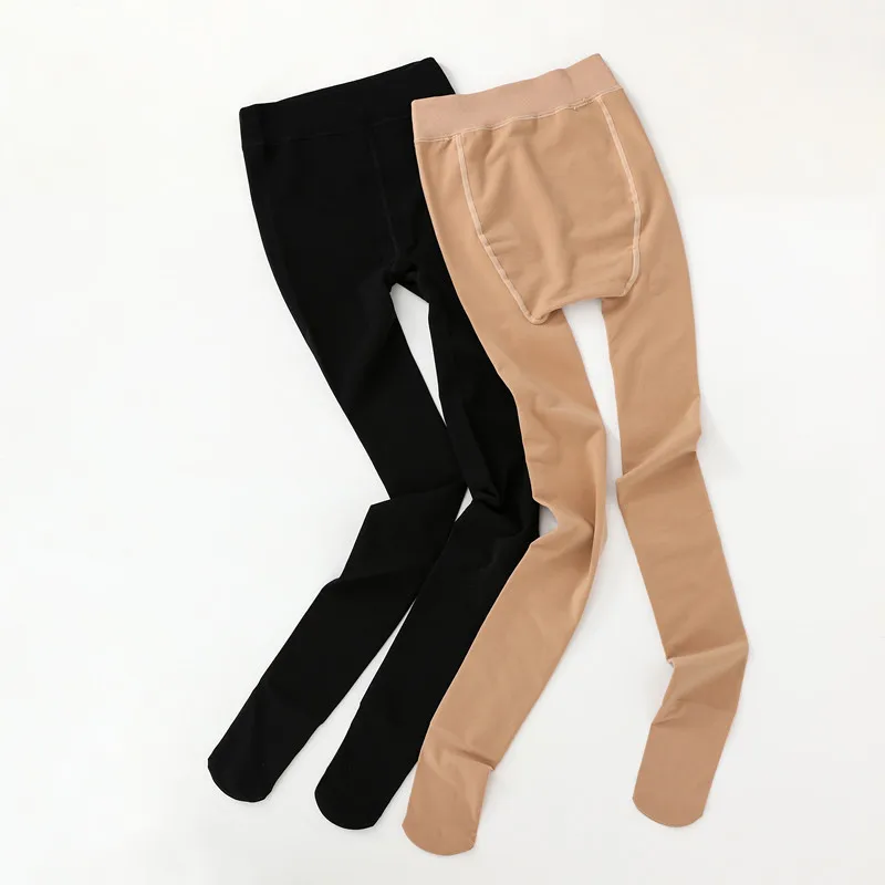 Winter Thick Keep Warm Pantyhose for Women Casual Super Elastic Tights with Velvet Leisure Wear Slim Pantyhose Stockings
