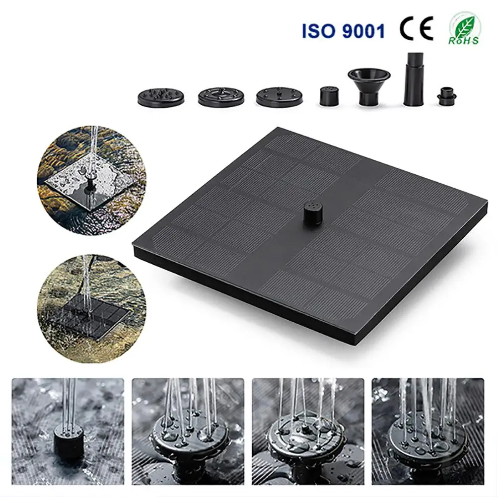 

Solar Fountain Outdoor Pool Water Feature Flowing Water Floating Fountain Solar Fountain Pump Waterproof Floating Fountain Kit