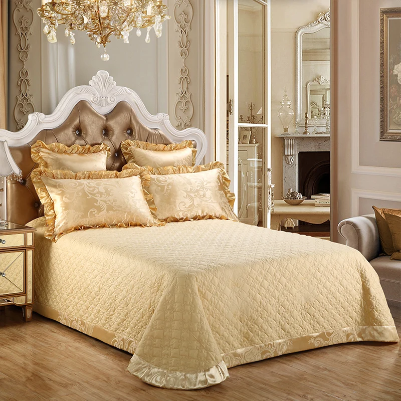 

Bedspread On The Bed Jacquard Cotton Bedspreads For Bed Cover Home Linens Plaid Quilt Quilting Coverlet Blanket Pillowcases
