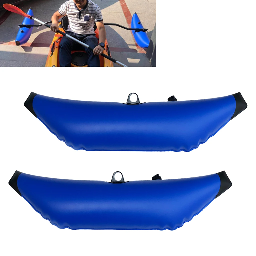 Комплект из 2 синих надувных роликов ПВХ для Каяка лодки рыбалки комплект стойких