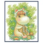 Набор для вышивки крестиком в виде бегемота, 11CT 14CT