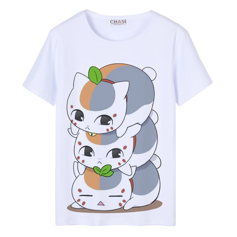 Футболка для косплея по мотивам книги друзей Нацумэ мультяшный персонаж