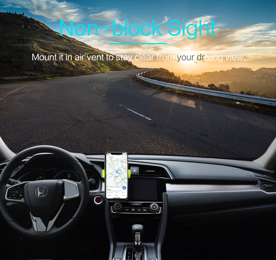 Licheers Car Phone Holder Stand Air Vent Mount Holder 360 Degreen For Phone 7 8 Xiaomi Support 3.5-6 inch Holder Stand in Car