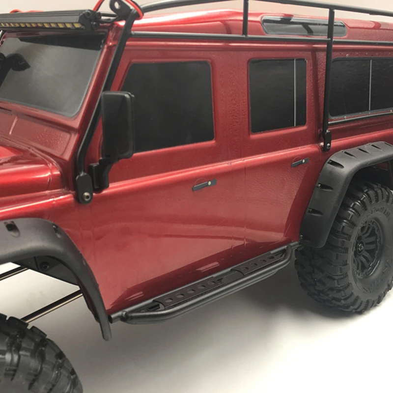 

1 pair of metal side pedals for 1 / 10 RC tracked vehicle traxxas trx4 defender Mustang Ford side aluminum alloy protection plat