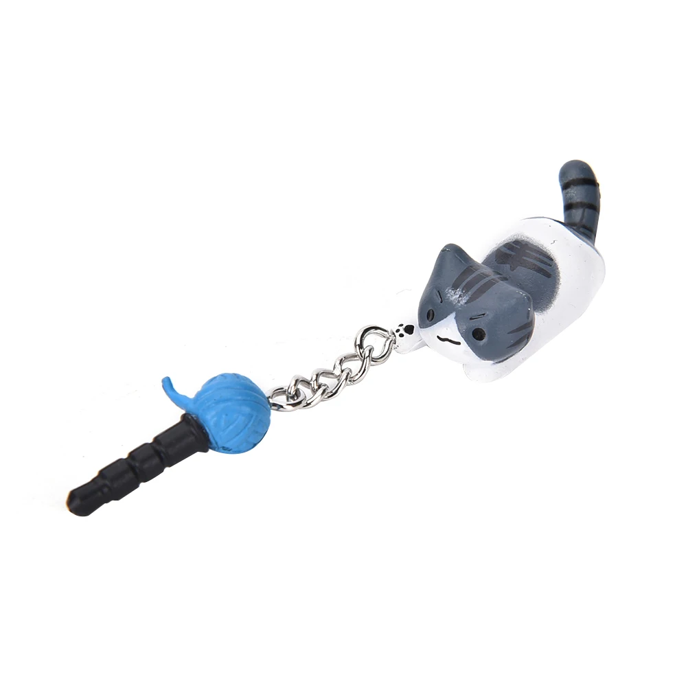 

Super Cute Dust Plug Lucky Cat Playing Ball 3.5mm Anti Dust Earphone Jack Plug Stopper Cap For Phone