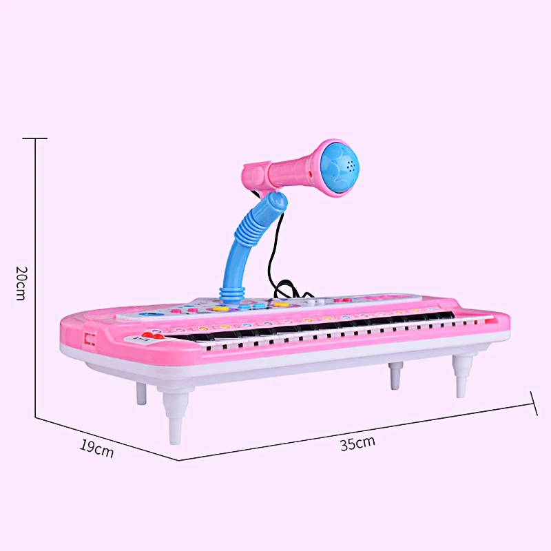 

Mini Electronic 37 Keys Organ Musical Piano Teaching Keyboard With Microphone Musical Toy For Kid Piano Educational Learning Toy