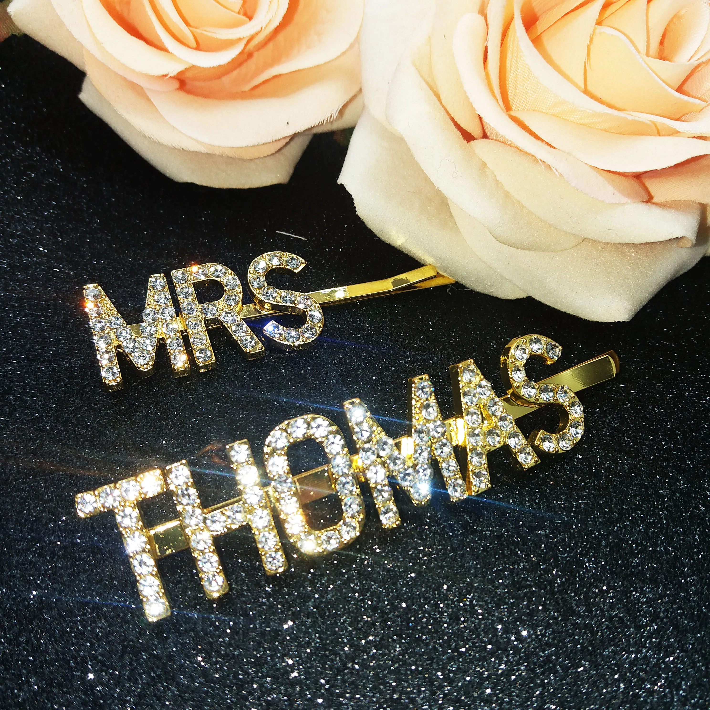 DOBLING пользовательские заколки для волос персонализированные буквы женские