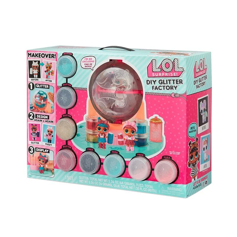 Оригинальные куклы сюрприз L.O.L фабрика глиттеров сделай сам цветная кукла для