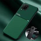 Тонкий Матовый кожаный чехол для Samsung Galaxy A12 A42 A52 A72 A22 A02, чехол F62 F41 M62 M51 M31S M31 M21S M21, автомобильные чехлы-держатели