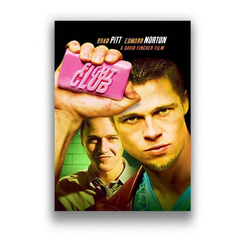 Бойцовский клуб постер кино бумажные плакаты с белым покрытием живопись