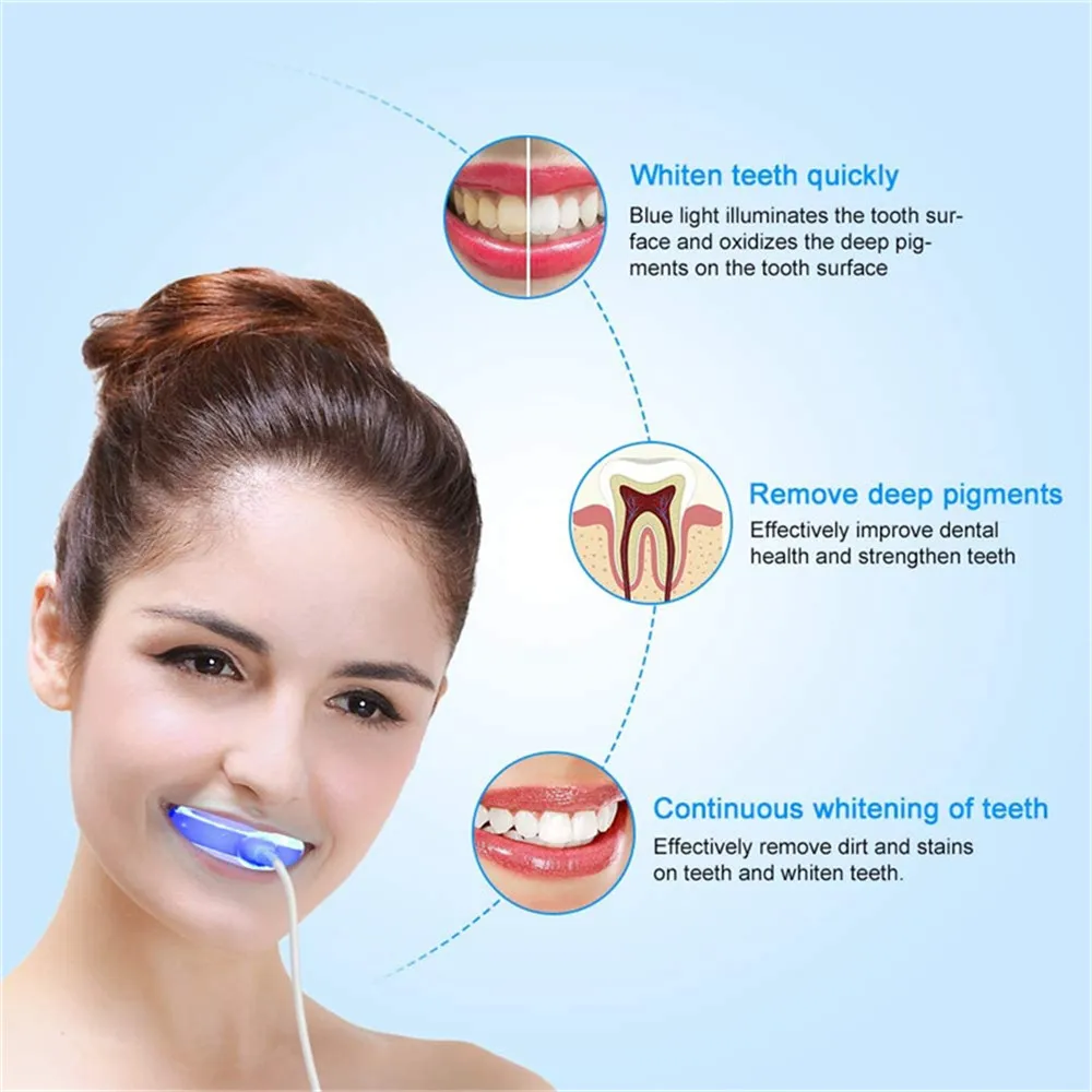 Портативный USB Стоматологическое отбеливание зубов устройства 16 светодиодный