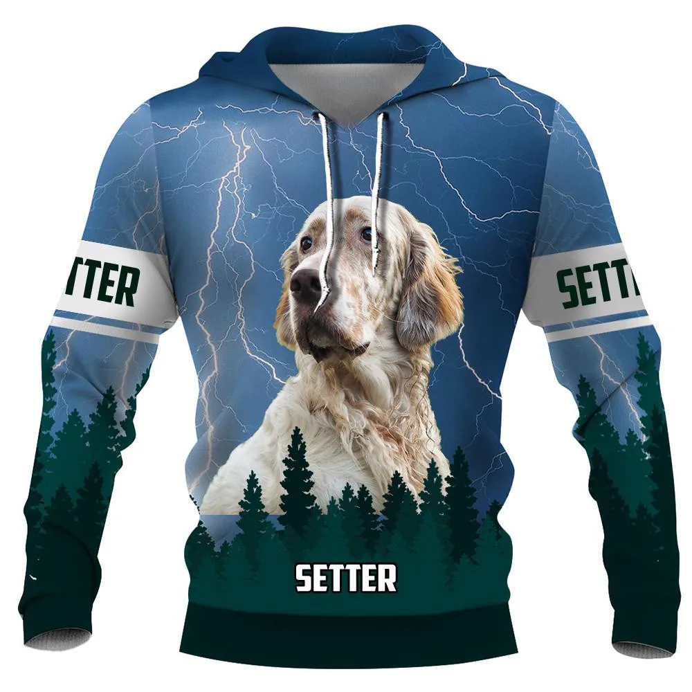 

CLOOCL Setter Dog Print Men Hoodies Pets Animal Men Clothing Long Sleeve Hoodie Streetwear Unisex Pocket Sweatshirts