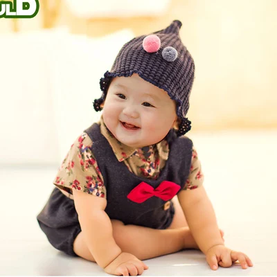 SS-21 Baby Boy Girl Photo Shoot Hat+Pant Sets Clothes Infant Photography Cartoon Costume Birthday Party Wear Kids Photo Props - Цвет: SS-21