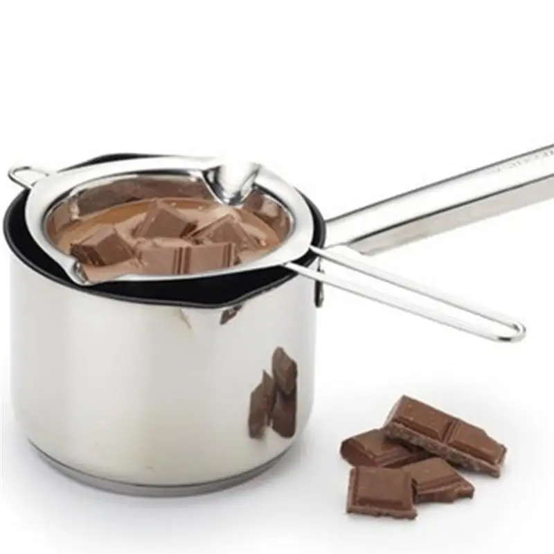 

Mirror Like Stainless Steel Chocolate Butter Melting Pot Pan Kitchen Milk Bowl Boiler Cooking Accessories