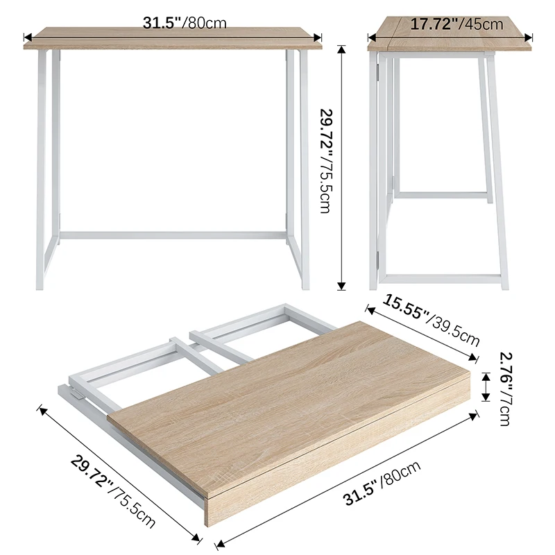Складной стол без сборки маленький компьютерный для дома и офиса складной учебы