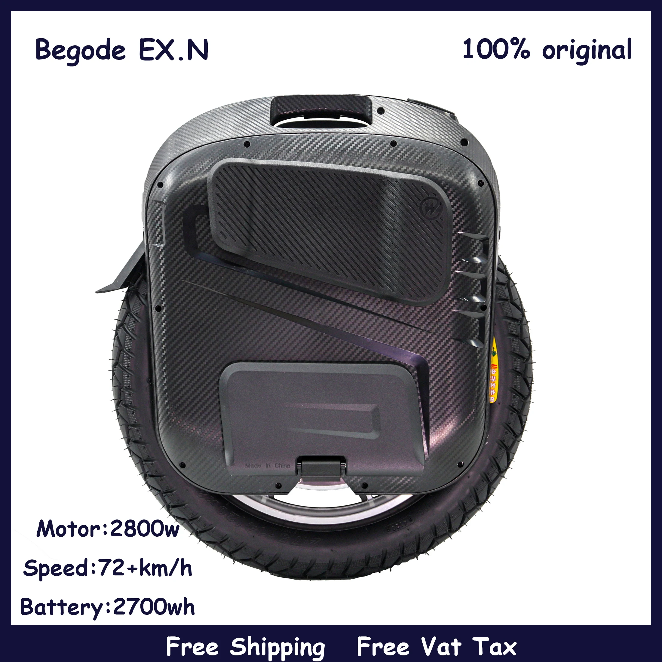 Begode EXN 2700wh/100v 3500W полый мотор Gotway пневматическая подвеска 20-дюймовый